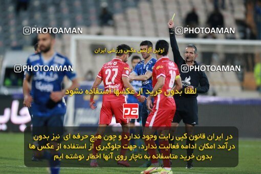 1922589, Tehran, Iran, لیگ برتر فوتبال ایران، Persian Gulf Cup، Week 23، Second Leg، Persepolis 1 v 1 Esteghlal on 2022/03/17 at Azadi Stadium