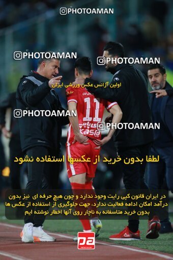 1922601, Tehran, Iran, لیگ برتر فوتبال ایران، Persian Gulf Cup، Week 23، Second Leg، Persepolis 1 v 1 Esteghlal on 2022/03/17 at Azadi Stadium