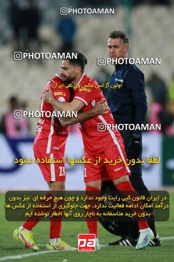 1922603, Tehran, Iran, لیگ برتر فوتبال ایران، Persian Gulf Cup، Week 23، Second Leg، Persepolis 1 v 1 Esteghlal on 2022/03/17 at Azadi Stadium