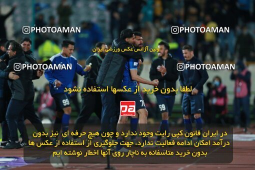 1922609, Tehran, Iran, لیگ برتر فوتبال ایران، Persian Gulf Cup، Week 23، Second Leg، Persepolis 1 v 1 Esteghlal on 2022/03/17 at Azadi Stadium