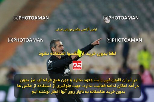 1922617, Tehran, Iran, لیگ برتر فوتبال ایران، Persian Gulf Cup، Week 23، Second Leg، Persepolis 1 v 1 Esteghlal on 2022/03/17 at Azadi Stadium
