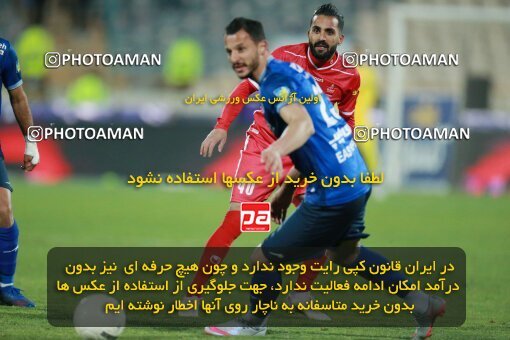 1922634, Tehran, Iran, لیگ برتر فوتبال ایران، Persian Gulf Cup، Week 23، Second Leg، Persepolis 1 v 1 Esteghlal on 2022/03/17 at Azadi Stadium