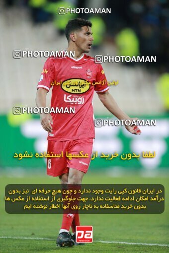 1922636, لیگ برتر فوتبال ایران، Persian Gulf Cup، Week 23، Second Leg، 2022/03/17، Tehran، Azadi Stadium، Persepolis 1 - ۱ Esteghlal