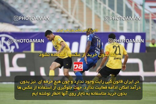 1918872, Tehran, Iran, لیگ برتر فوتبال ایران، Persian Gulf Cup، Week 1، First Leg، Esteghlal 0 v 2 Sepahan on 2022/08/12 at Azadi Stadium
