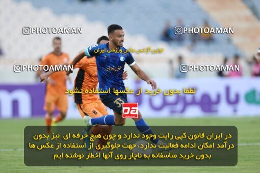 1910074, لیگ برتر فوتبال ایران، Persian Gulf Cup، Week 3، First Leg، 2022/08/25، Tehran، Azadi Stadium، Esteghlal 1 - 0 Mes Kerman