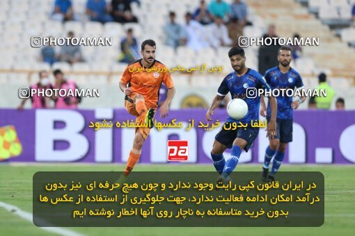 1910114, Tehran, Iran, لیگ برتر فوتبال ایران، Persian Gulf Cup، Week 3، First Leg، 2022/08/25، Esteghlal 1 - 0 Mes Kerman