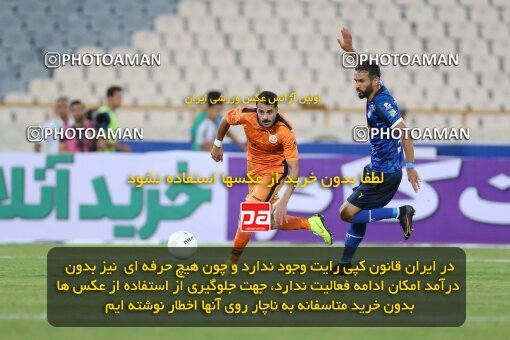 1910122, Tehran, Iran, لیگ برتر فوتبال ایران، Persian Gulf Cup، Week 3، First Leg، 2022/08/25، Esteghlal 1 - 0 Mes Kerman