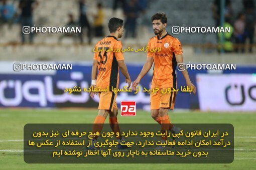 1910224, Tehran, Iran, لیگ برتر فوتبال ایران، Persian Gulf Cup، Week 3، First Leg، 2022/08/25، Esteghlal 1 - 0 Mes Kerman