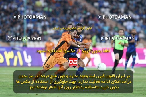 1911462, Tehran, Iran, لیگ برتر فوتبال ایران، Persian Gulf Cup، Week 3، First Leg، 2022/08/25، Esteghlal 1 - 0 Mes Kerman
