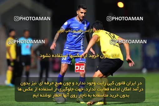 1911362, Rafsanjan, Iran, لیگ برتر فوتبال ایران، Persian Gulf Cup، Week 3، First Leg، 2022/08/26، Gol Gohar Sirjan 2 - 2 Sepahan