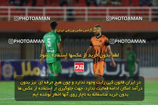 1911069, Kerman, Iran, لیگ برتر فوتبال ایران، Persian Gulf Cup، Week 6، First Leg، 2022/09/10، Mes Kerman 0 - 0 Zob Ahan Esfahan