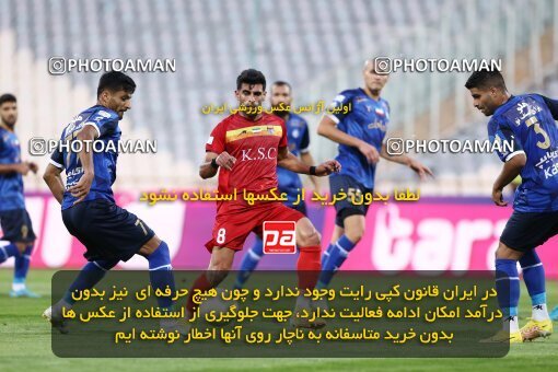 1920010, لیگ برتر فوتبال ایران، Persian Gulf Cup، Week 8، First Leg، 2022/10/07، Tehran، Azadi Stadium، Esteghlal 1 - ۱ Foulad Khouzestan