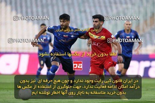 1920011, لیگ برتر فوتبال ایران، Persian Gulf Cup، Week 8، First Leg، 2022/10/07، Tehran، Azadi Stadium، Esteghlal 1 - ۱ Foulad Khouzestan