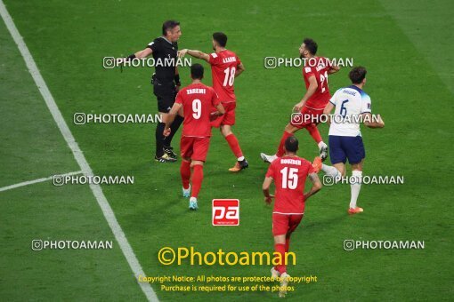 1961543, Al Rayyan, Qatar, 2022 FIFA World Cup, Group stage, Group B, England 6 v 2 Iran on 2022/11/21 at Khalifa International Stadium