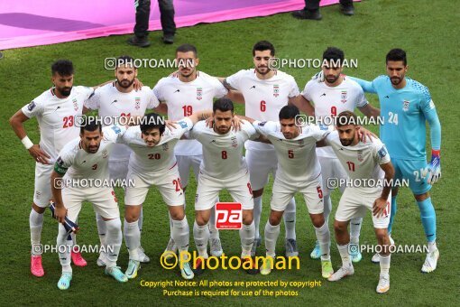 1961391, Al Rayyan, Qatar, 2022 FIFA World Cup, Group stage, Group B, Wales 0 v 2 Iran on 2022/11/25 at Ahmad bin Ali Stadium
