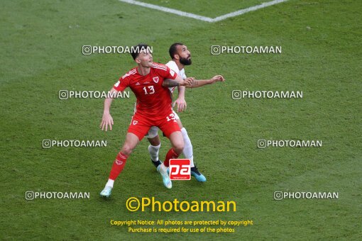 1962095, Al Rayyan, Qatar, 2022 FIFA World Cup, Group stage, Group B, Wales 0 v 2 Iran on 2022/11/25 at Ahmad bin Ali Stadium