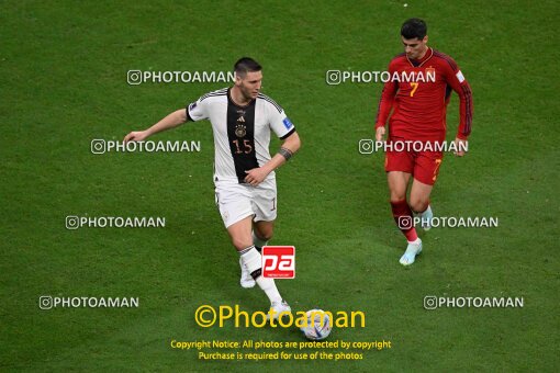 1964499, Al Khor, Qatar, 2022 FIFA World Cup, Group stage, Group E, Spain 1 v 1 Germany on 2022/11/27 at Al Bayt Stadium