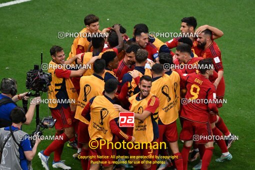 1964604, Al Khor, Qatar, 2022 FIFA World Cup, Group stage, Group E, Spain 1 v 1 Germany on 2022/11/27 at Al Bayt Stadium