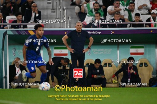 1963028, Doha, Qatar, 2022 FIFA World Cup, Group stage, Group B, Iran 0 v 1 United States on 2022/11/29 at Al Thumama Stadium