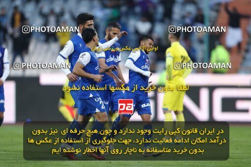 1980072, لیگ برتر فوتبال ایران، Persian Gulf Cup، Week 19، Second Leg، 2023/02/07، Tehran، Azadi Stadium، Esteghlal 3 - ۱ Naft M Soleyman