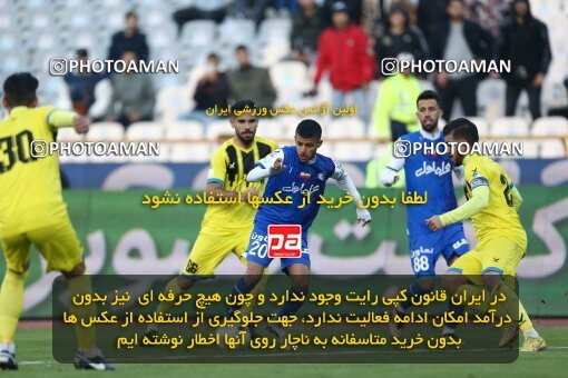 1980268, لیگ برتر فوتبال ایران، Persian Gulf Cup، Week 19، Second Leg، 2023/02/07، Tehran، Azadi Stadium، Esteghlal 3 - ۱ Naft M Soleyman