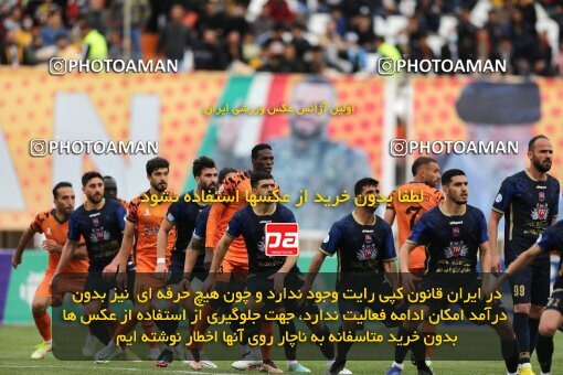 1981029, لیگ برتر فوتبال ایران، Persian Gulf Cup، Week 20، Second Leg، 2023/02/14، Kerman، Shahid Bahonar Stadium، Mes Kerman 2 - ۱ Nassaji Qaemshahr