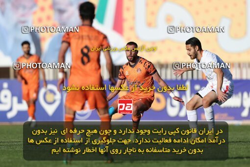1988029, لیگ برتر فوتبال ایران، Persian Gulf Cup، Week 22، Second Leg، 2023/03/06، Kerman، Shahid Bahonar Stadium، Mes Kerman 1 - ۱ Foulad Khouzestan