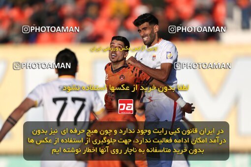 1988045, لیگ برتر فوتبال ایران، Persian Gulf Cup، Week 22، Second Leg، 2023/03/06، Kerman، Shahid Bahonar Stadium، Mes Kerman 1 - ۱ Foulad Khouzestan