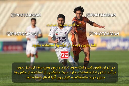 1994546, لیگ برتر فوتبال ایران، Persian Gulf Cup، Week 23، Second Leg، 2023/03/12، Tehran، Shahid Dastgerdi Stadium، Havadar S.C. 1 - ۱ Mes Kerman
