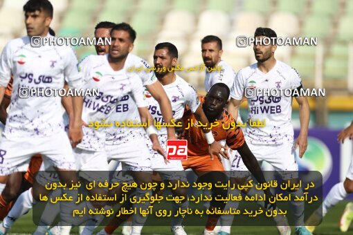 1991623, لیگ برتر فوتبال ایران، Persian Gulf Cup، Week 23، Second Leg، 2023/03/12، Tehran، Shahid Dastgerdi Stadium، Havadar S.C. 1 - ۱ Mes Kerman