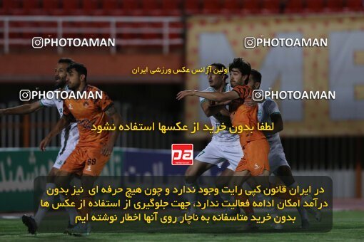 2043946, لیگ برتر فوتبال ایران، Persian Gulf Cup، Week 24، Second Leg، 2023/03/30، Kerman، Shahid Bahonar Stadium، Mes Kerman 1 - ۱ Aluminium Arak