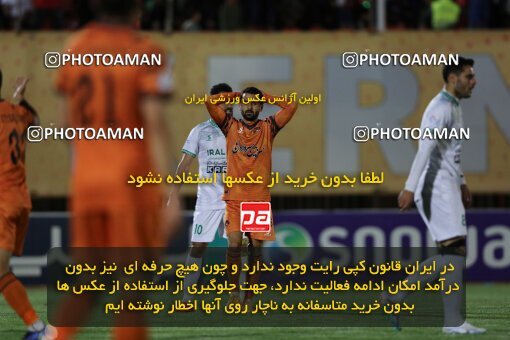 2043961, لیگ برتر فوتبال ایران، Persian Gulf Cup، Week 24، Second Leg، 2023/03/30، Kerman، Shahid Bahonar Stadium، Mes Kerman 1 - ۱ Aluminium Arak