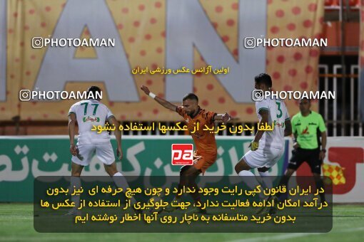 2043980, لیگ برتر فوتبال ایران، Persian Gulf Cup، Week 24، Second Leg، 2023/03/30، Kerman، Shahid Bahonar Stadium، Mes Kerman 1 - ۱ Aluminium Arak