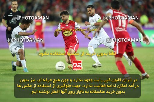 2004185, لیگ برتر فوتبال ایران، Persian Gulf Cup، Week 25، Second Leg، 2023/04/06، Tehran، Azadi Stadium، Persepolis 3 - 0 Malvan Bandar Anzali