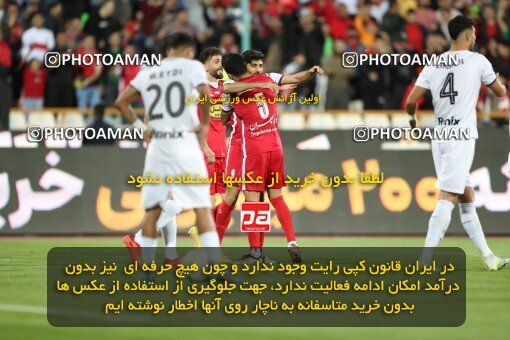 2004286, لیگ برتر فوتبال ایران، Persian Gulf Cup، Week 25، Second Leg، 2023/04/06، Tehran، Azadi Stadium، Persepolis 3 - 0 Malvan Bandar Anzali