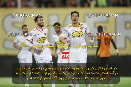 2085154, لیگ برتر فوتبال ایران، Persian Gulf Cup، Week 26، Second Leg، 2023/04/14، Kerman، Shahid Bahonar Stadium، Mes Kerman 1 - 3 Persepolis