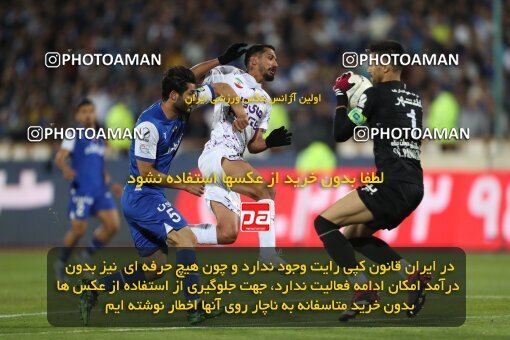 2006121, لیگ برتر فوتبال ایران، Persian Gulf Cup، Week 26، Second Leg، 2023/04/15، Tehran، Azadi Stadium، Esteghlal 6 - ۱ Havadar S.C.