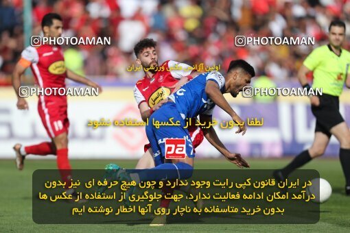 2086036, لیگ برتر فوتبال ایران، Persian Gulf Cup، Week 27، Second Leg، 2023/04/23، Tehran، Azadi Stadium، Persepolis 1 - 0 Esteghlal