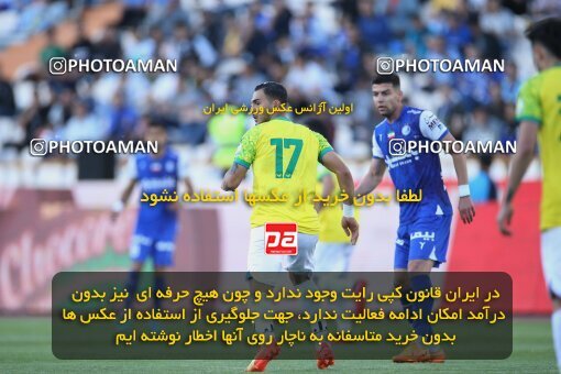 2021865, لیگ برتر فوتبال ایران، Persian Gulf Cup، Week 28، Second Leg، 2023/05/05، Tehran، Azadi Stadium، Esteghlal 1 - ۱ Sanat Naft Abadan