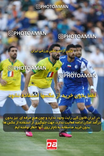 2039991, لیگ برتر فوتبال ایران، Persian Gulf Cup، Week 28، Second Leg، 2023/05/05، Tehran، Azadi Stadium، Esteghlal 1 - ۱ Sanat Naft Abadan