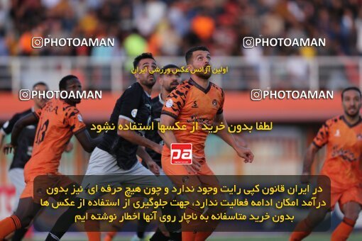 2042692, لیگ برتر فوتبال ایران، Persian Gulf Cup، Week 28، Second Leg، 2023/05/05، Kerman، Shahid Bahonar Stadium، Mes Kerman 1 - 3 Tractor Sazi