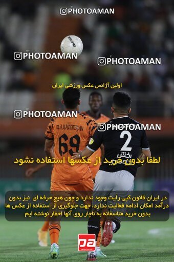 2042726, لیگ برتر فوتبال ایران، Persian Gulf Cup، Week 28، Second Leg، 2023/05/05، Kerman، Shahid Bahonar Stadium، Mes Kerman 1 - 3 Tractor Sazi