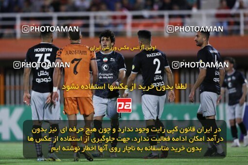 2042729, لیگ برتر فوتبال ایران، Persian Gulf Cup، Week 28، Second Leg، 2023/05/05، Kerman، Shahid Bahonar Stadium، Mes Kerman 1 - 3 Tractor Sazi