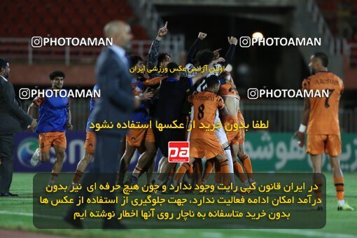 2042735, لیگ برتر فوتبال ایران، Persian Gulf Cup، Week 28، Second Leg، 2023/05/05، Kerman، Shahid Bahonar Stadium، Mes Kerman 1 - 3 Tractor Sazi