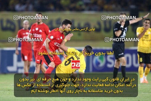 2074101, Iran pro league, 2023-2024، Persian Gulf Cup، Week 1، First Leg، 2023/08/10، Isfahan، Naghsh-e Jahan Stadium، Sepahan 3 - ۱ Tractor Sazi