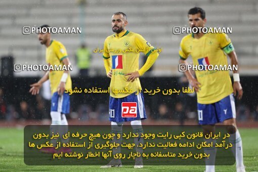 2135462, Iran pro league, 2023-2024، Persian Gulf Cup، Week 9، First Leg، 2023/11/02، Tehran، Azadi Stadium، Persepolis 2 - 2 Sanat Naft Abadan