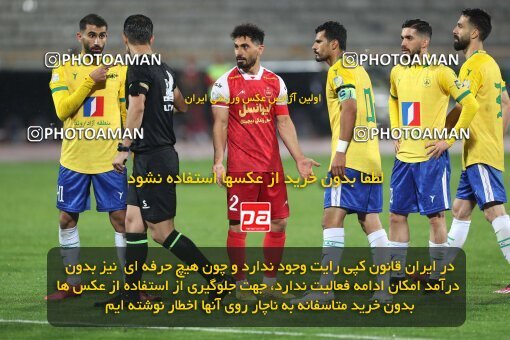 2135471, Iran pro league, 2023-2024، Persian Gulf Cup، Week 9، First Leg، 2023/11/02، Tehran، Azadi Stadium، Persepolis 2 - 2 Sanat Naft Abadan