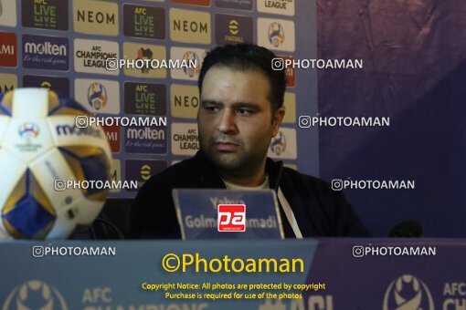 2154983, Tehran, Iran, AFC Champions League 2023, Group stage, Persepolis v Al-Duhail SC Pre-match Press Conference on 2023/12/04 at Azadi Stadium