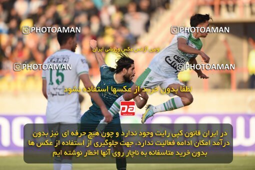 2225430, Iran pro league, 2023-2024، Persian Gulf Cup، Week 19، Second Leg، 2024/03/08، Qazvin، ورزشگاه سردار آزادگان، شمس آذر قزوین 2 - ۱ Aluminium Arak