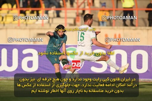 2225443, Iran pro league, 2023-2024، Persian Gulf Cup، Week 19، Second Leg، 2024/03/08، Qazvin، ورزشگاه سردار آزادگان، شمس آذر قزوین 2 - ۱ Aluminium Arak